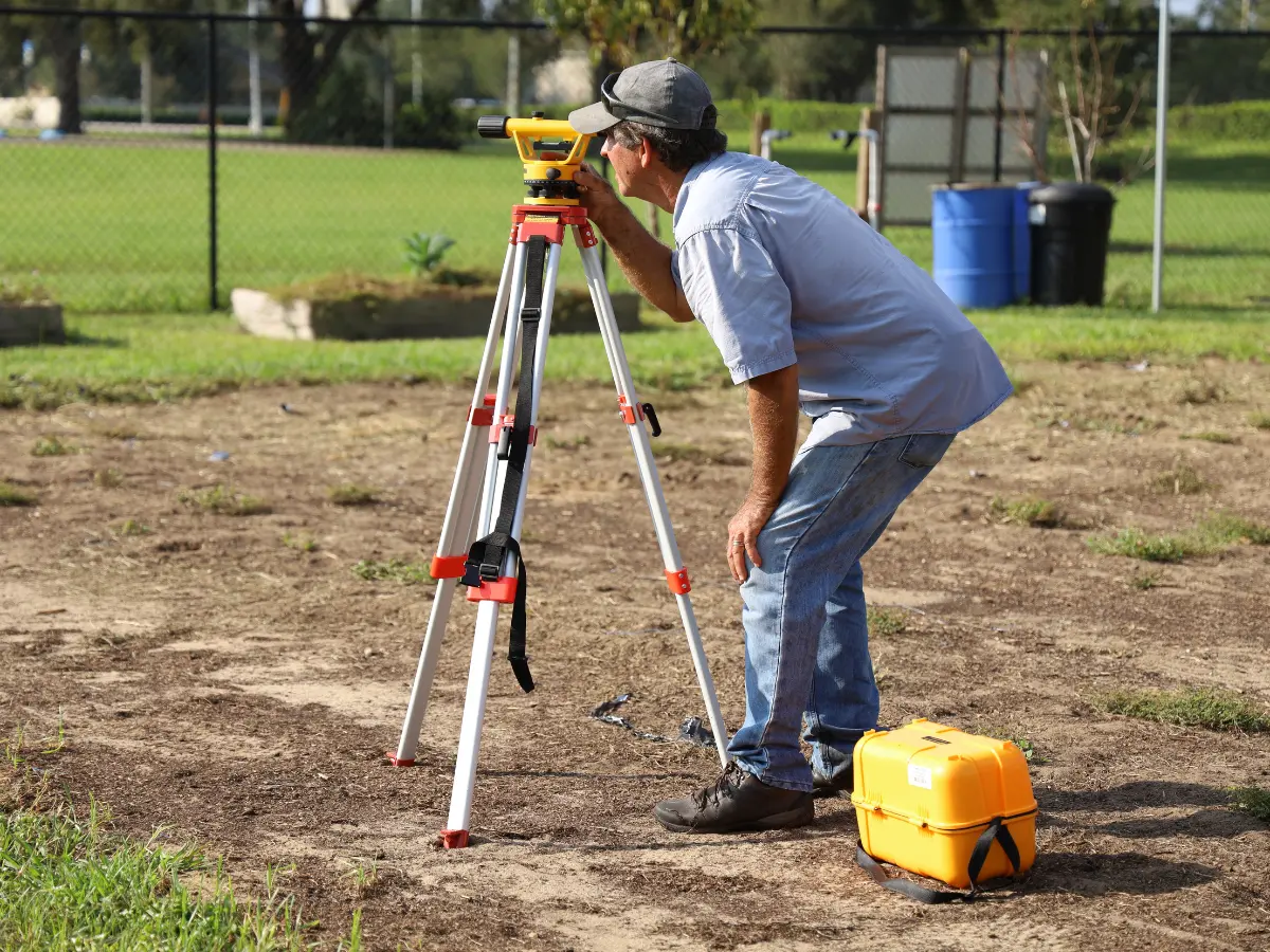 Ecological Survey Aberdeen. Equipment in the field for the survey
